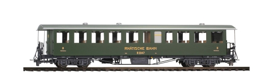 Bemo 3235147 - H0m - Personenwagen B 2247 Nostalgie-Plattformwagen, RhB, Ep. IV - VI